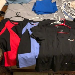 Sold - duplicate  Large Scrub tops. Set of 5 for $25